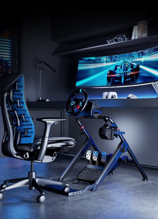 VDD Gaming – Sim-Racing – Lenkradständer – Sim-Racing-Cockpit – Zusammenklappbar