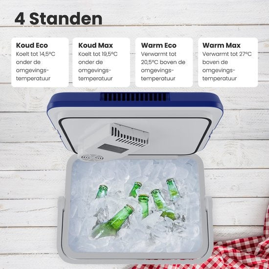 Auronic Electric Kühlbox - Kühlbox - 25L - 12V und 240V - Blau