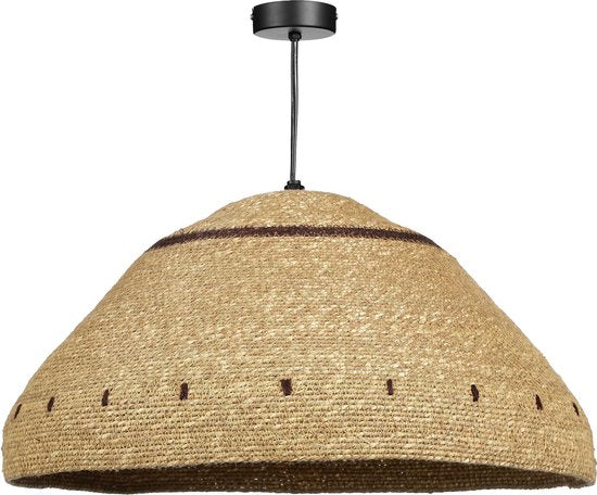 Mica Decorations Joulz Hängeleuchte – H 22 x Ø 41 cm – Jute – Hellbraun