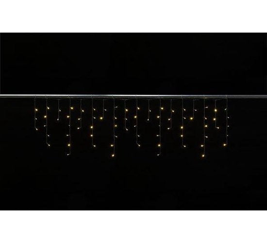 Cascadelight Eiszapfen 2x0.6m 72l Warmweiß transp.Drahtmodulator-24v-ext 1-5m