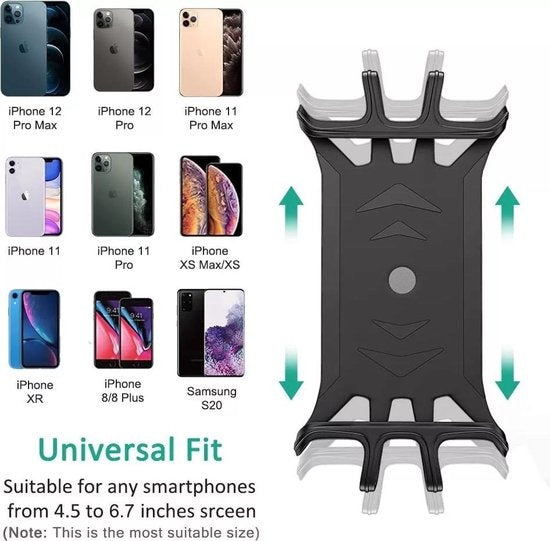 GarpexÂ® Handyhalterung Fahrrad - Handyhalterung Motorrad - Smartphone-Halterung Fahrrad - Mountainbike - Motorrad - Universal Handyhalterung