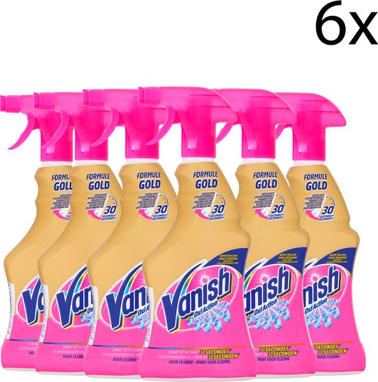Vanish Oxi Action Gold Fleckenentferner Spray - 500ml x6