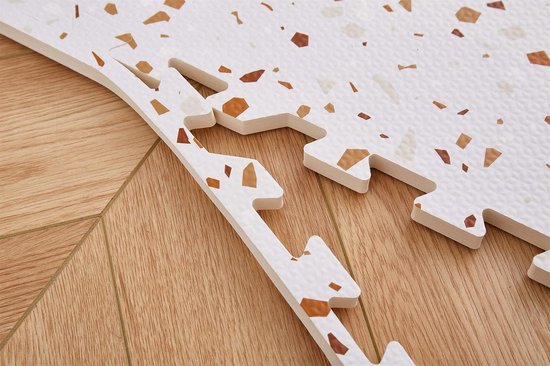 NilaFee™ – Spielmatte – Schaumstoff – Baby – Spielteppich – Krabbelmatte – 180 x 120 x 1,5 cm – Puzzlematte – Aufbewahrungstasche – Classic Sand