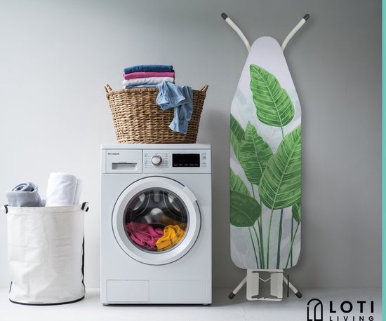 Loti Living Bügeltischbezug 124 x 38 cm - Strelitzia - Bügeltischbezug - Komplettset - Universal