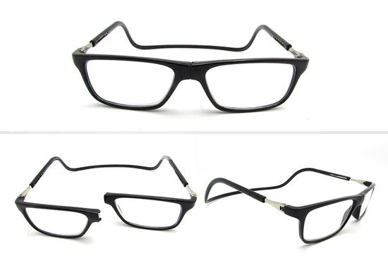 Milanoro - Magnetische Brille - Blau - Stärke +3