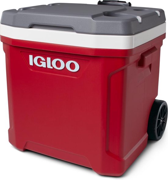 Igloo Latitude 60 Roller – Kühlbox auf Rädern – 56 Liter – Rot