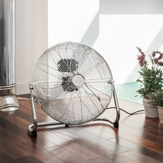 Metall-Bodenventilator 45 cm - 3 Stufen - 130° einstellbar - starker Luftstrom - Tristar VE-5935