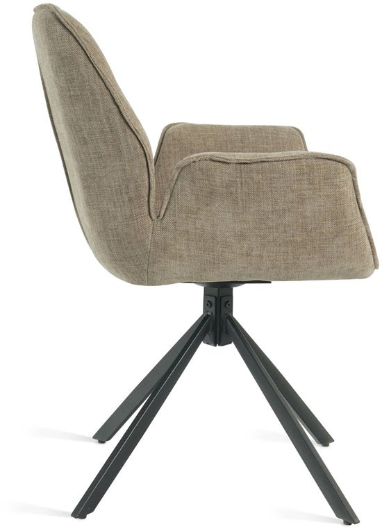 Esszimmerstuhl Lenny Taupe - Giga Furniture - 2er Set