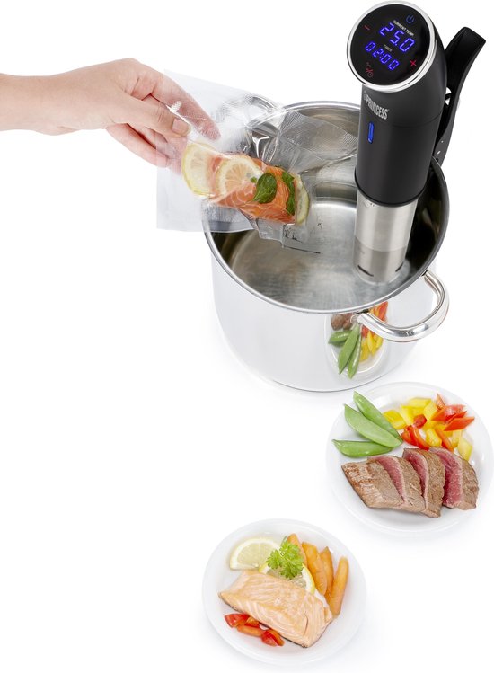 Princess 267003 Sous-Vide-Stick – IPX7 wasserdicht – Sous-Vide-Stick – Präzise Temperatureinstellung – Touchscreen – 1200 W