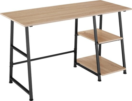 tectake - Paisley Schreibtisch 120x50x73,5cm - rostfrei - hellbraun - 404697