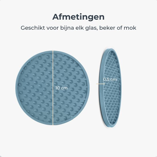 Castagnola Silikon-Untersetzer - Untersetzer für Gläser - Design-Untersetzer mit Halter - Untersetzer-Set - Anti-Rutsch - 14er-Set - Grün