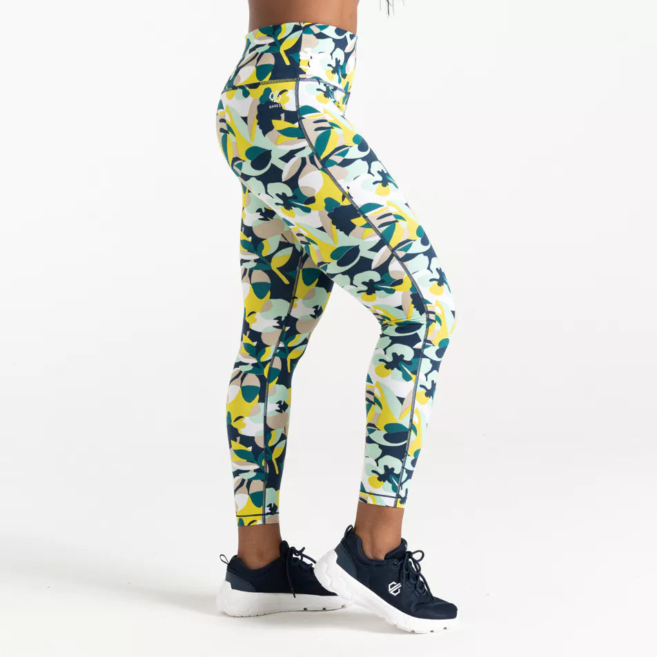 Dare2B Influential Leggings - Recycelt - Hockstabil - Schnelltrocknend - Schlüsseltasche - Reflektierend