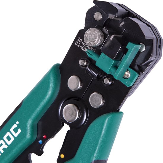 VONROC Professional automatische Abisolierzange - Crimp- und Isolierzange - Mit 270-teiligem Zubehörsatz