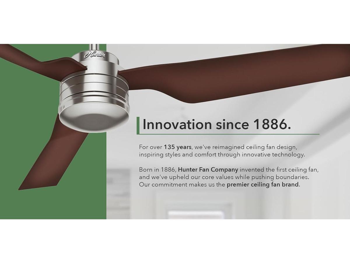Hunter Bayview Deckenventilator – 137 cm – für den Innen- und Außenbereich – Schwarz