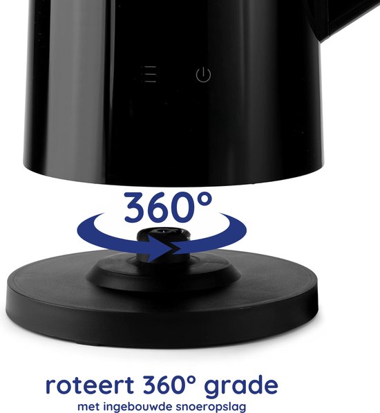 Safecourt Kitchen - Smart Wasserkocher - Warmhaltefunktion - 5 Temperatureinstellungen - 1,7 L - Schwarz