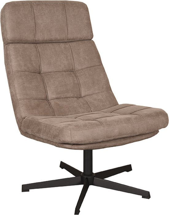 LABEL51 Alvar Sessel - Braun - Stoff - Exkl. Hocker - - Drehbar