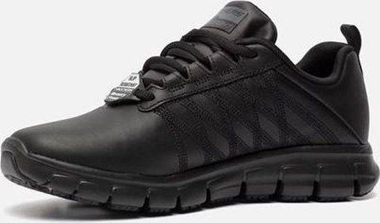 Skechers Work Relaxed Fit Sneaker, schwarz, Leder – Damen