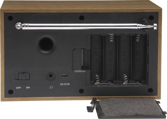Denver - DAB46 - DAB Radio - mit UKW & DAB+ - LCD-Bildschirm - Weiß