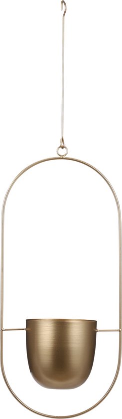 Mica Decorations Dexter Blumentopf hängend - L24 x B14 x H83 cm - Gold