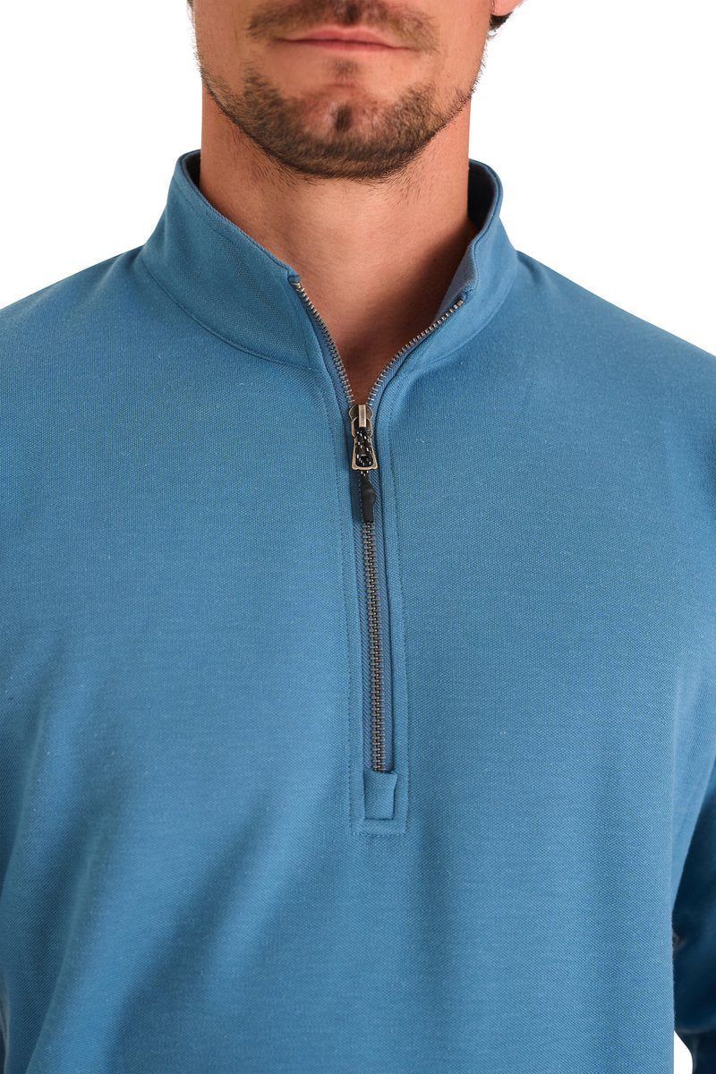 Mario Russo Piqué-Pullover – Herren – Baumwollmischung – Winterkomfort – M