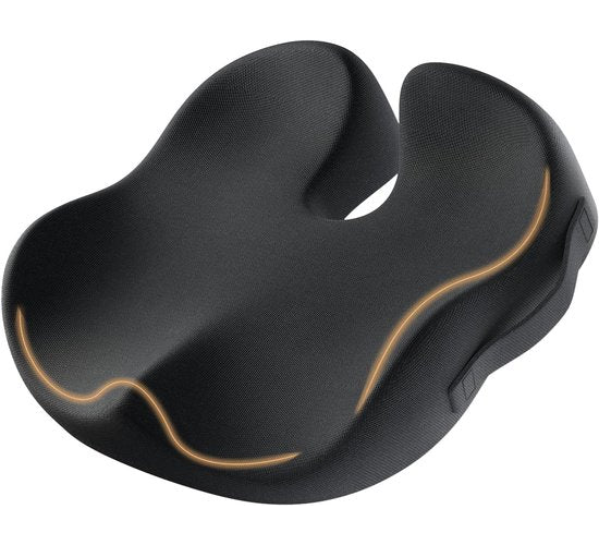 ProtoArc® SC Butterfly Sitzkissen - Ergonomisches Orthopädisches Sitzkissen - Stuhlkissen & Sprungkissen - Memory Foam Keilkissen - Für Bürostuhl, Auto & Zuhause - Atmungsaktiv & Rutschfest