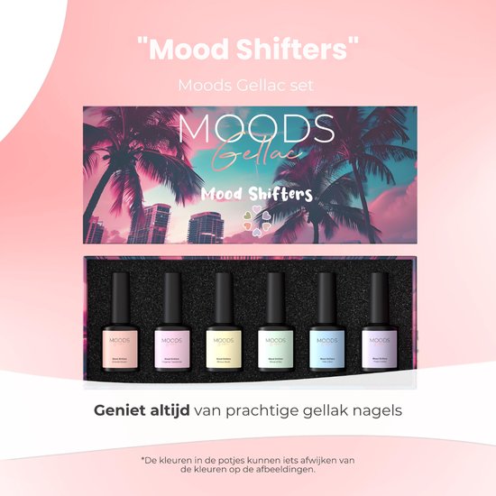 Moods Gellac 6-teiliges Set - Gel-Nagellack Starter Pack - Gel-Nagellack - 8ML - Mood Shifters - Gellac - Nägel - Chic Colours