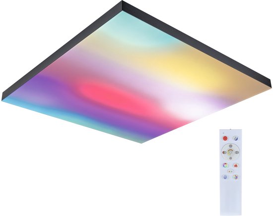 LED-Panel Loria Rainbow dynamicRGBW eckig 595x595mm 31W 2820lm RGB+ Schwarz dimmbar