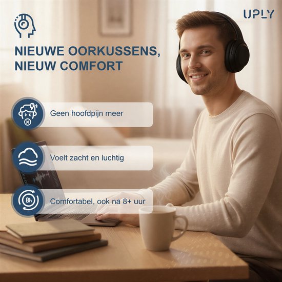 Ohrpolster-Set für Sony-Kopfhörer – WH-1000XM4-Ohrpolster – WH-1000XM4 – Kunstleder mit Memory-Schaum