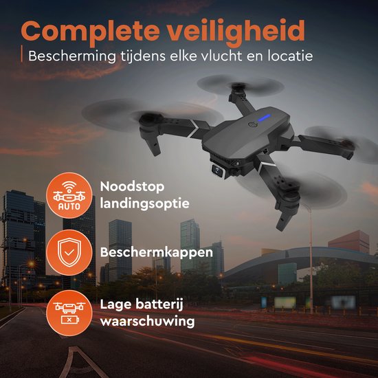 PuroTech Quad-Drohne 4K Kamera - Inklusive Tragetasche - 3 Batterien - 36 Minuten Flugzeit - Kein Flugschein erforderlich - Mini-Drohne - Erwachsene / Kinder - Indoor & Outdoor