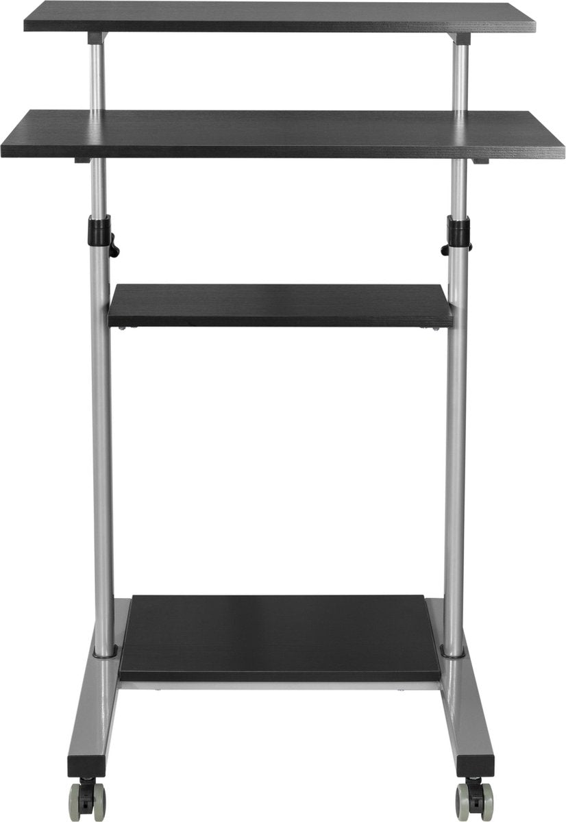 Schreibtisch Sitz-Steh-Laptop-Tisch Arbeitsplatz - Rednerpult - mobil beweglich