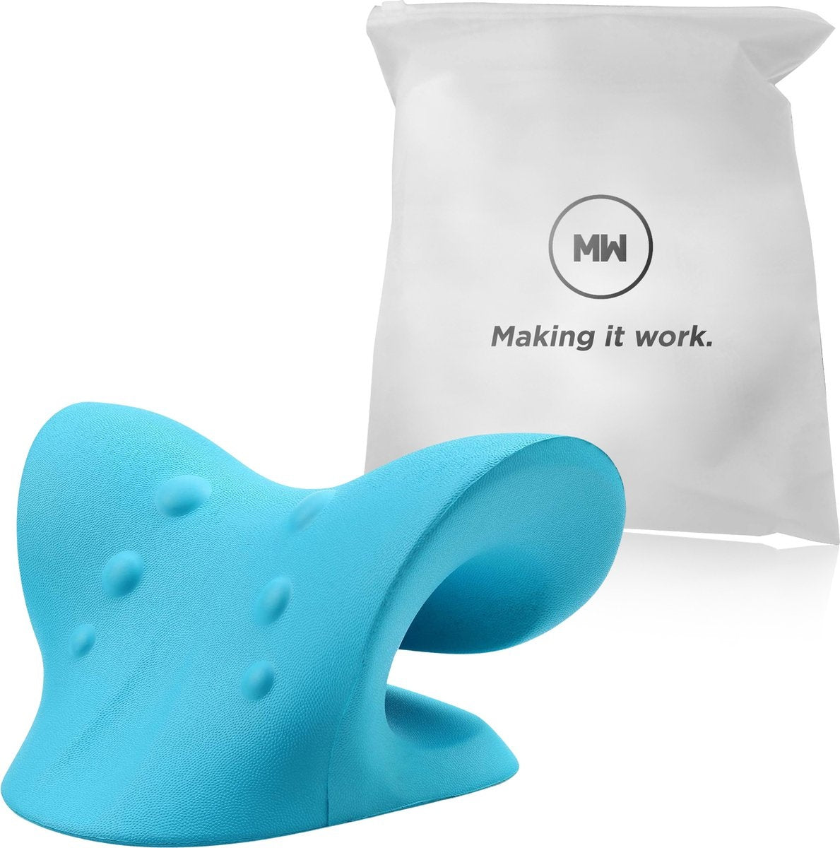 MW® - Nackentrainer - Nackenmassagegerät - Nackenmassagekissen - Nackentraktionsgerät