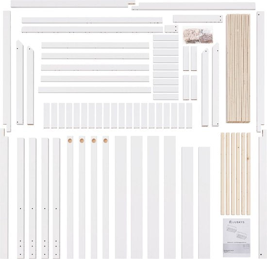 Kinderbett Marli - 90 x 200 cm - Weiß