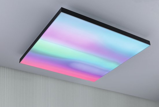 LED-Panel Loria Rainbow dynamicRGBW eckig 595x595mm 31W 2820lm RGB+ Schwarz dimmbar