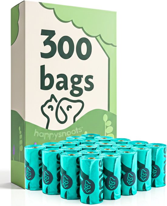 300 biologisch abbaubare Hundekotbeutel – Lavendel – Dog Poop Bags – Hundekotbeutel – Kotbeutel für Katzen- und Hundekot