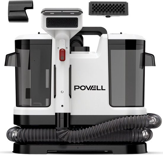 Powell Teppichreiniger - Fleckenreiniger - Sofareiniger - Möbelreiniger - Teppichstaubsauger - Reinigungsmaschine - Teppichreiniger - 450 Watt - Weiß