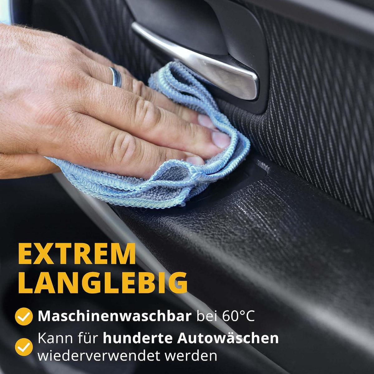 LICARGO Mikrofasertücher für das Auto – 30 x 30 cm – 220 g/m² – 6er-Set