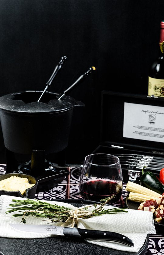 Laguiole Style de Vie Steakmesser Luxury Line - 6-teilig - Schwarzes Pakaholz
