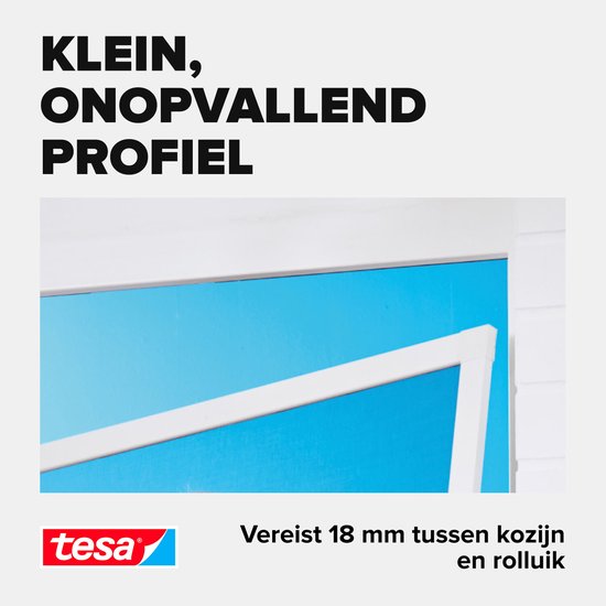 tesa INSECT STOP Aluminium-Fliegengitter für Türrahmen – Fliegengitter mit Aluminiumrahmen, klare Sicht, anthrazit – 100 x 220 cm
