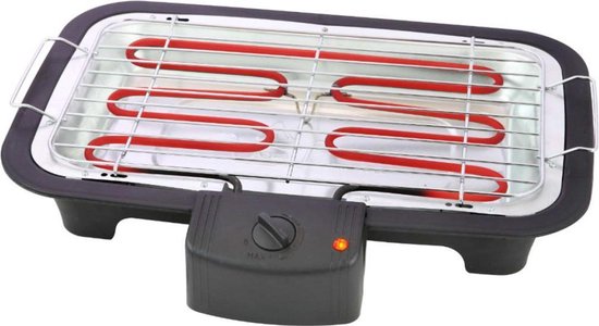 Tristar BQ-2813 Elektrogrill – Raucharmer Tischgrill 2000 W – Grillrost 38 x 22 cm – Schwarz – Perfekt für den Balkon oder den Campingplatz