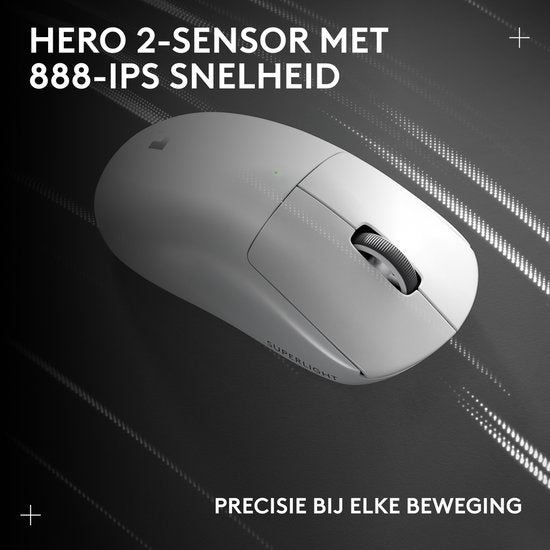 Logitech G Pro X Superlight 2 – Kabellose Gaming-Maus – Lightspeed – Weiß