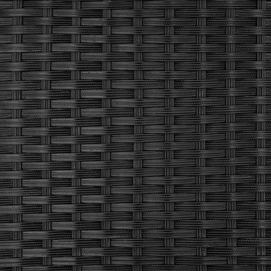 tectake - Geflechtsitzgruppe für 2 Personen, platzsparende Outdoor-Möbel, 2 Sessel und 1 Tisch, ideales Balkon-Lounge-Set, Gartenmöbel, Terrassenmöbel wetterfest - schwarz - Poly-Rattan