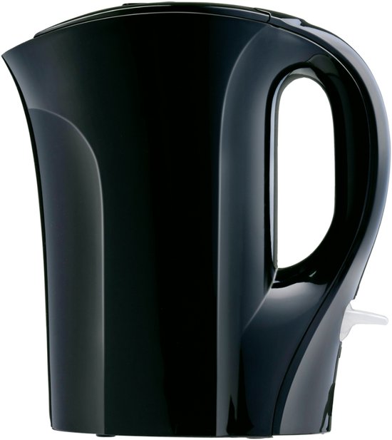 alpina Wasserkocher 1 Liter - Elektrischer Wasserkocher 800-1000W - Abschaltautomatik - Trockengehschutz - Schwarz - Kompaktmodell