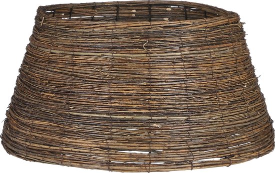 House of Seasons Weihnachtsbaumkorb - H26 x Ø55 cm - Weidenzweige - Braun