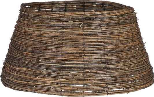 House of Seasons Weihnachtsbaumkorb - H26 x Ø55 cm - Weidenzweige - Braun
