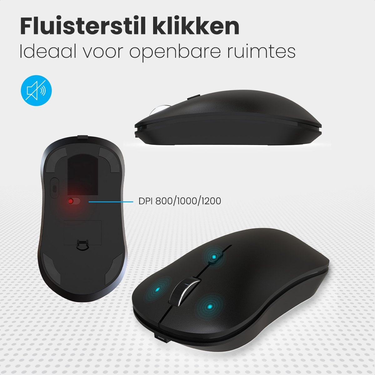 Auronic Wireless Tastatur und Maus - QWERTY - Schwarz