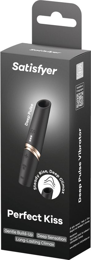 Satisfyer – Perfect Kiss – 3D-Air-Pulse-Vibrator – Lippenstift-Design