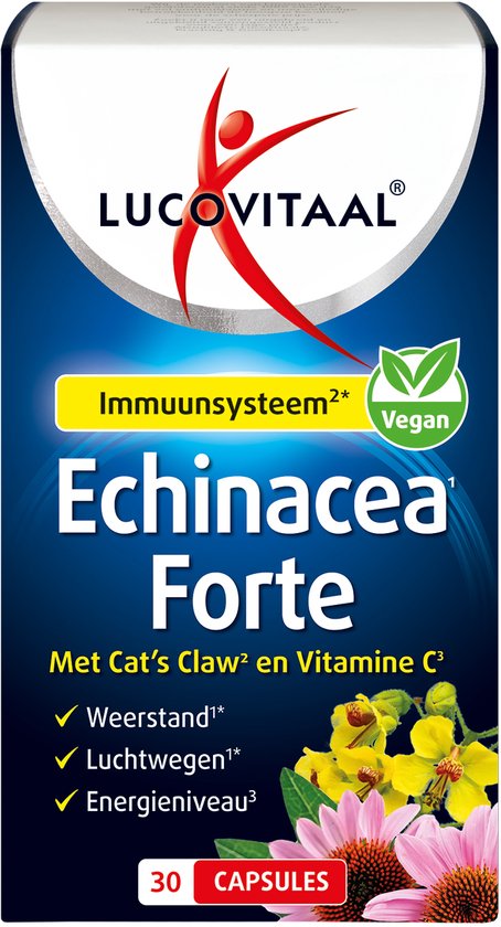 Lucovitaal Echinacea Forte mit Katzenkralle, 30 Kapseln