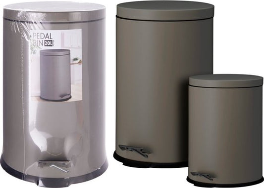 Excellent Houseware Treteimer Set 20L & 5L Bronze