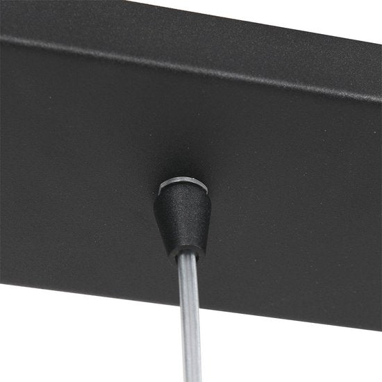 Hängeleuchte „Tallerken“ 2654ZW Schwarz – Modern, höhenverstellbar, Material: Glas und Metall, für den Innenbereich, Steinhauer