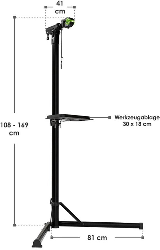 Zusammenklappbarer Fahrradreparaturständer